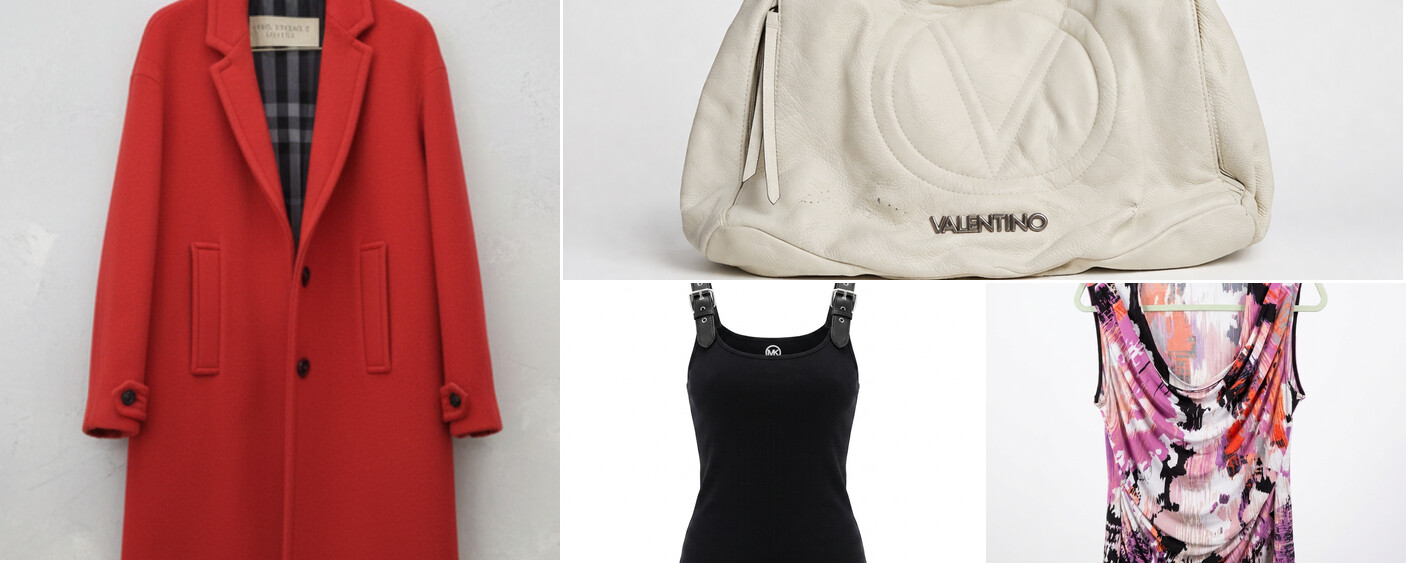Kim's Closet real inventory — Burberry coat, Valentino bag, Michael Kors and more