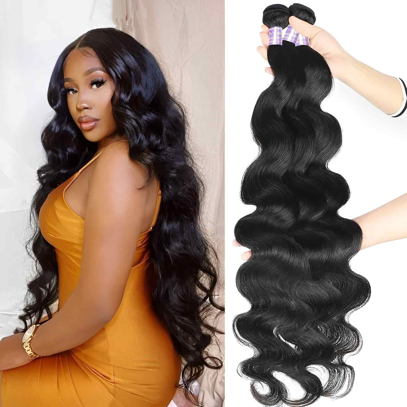 Zlike Hair body-wave human-hair extension bundles