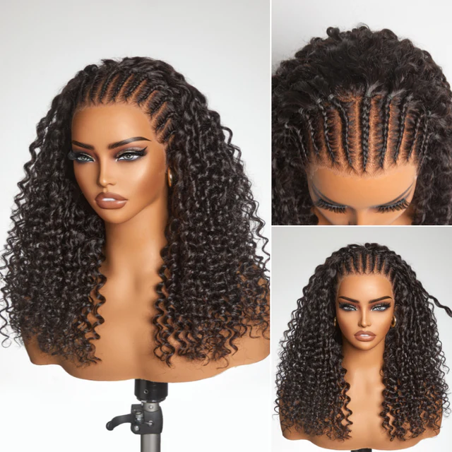 Zlike Hair pre-braided deep-wave protective-style wig